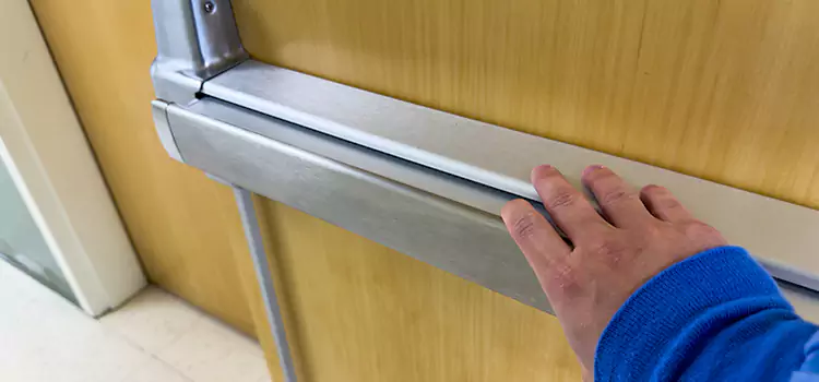 Installing a Push Bar on a Door Tustin